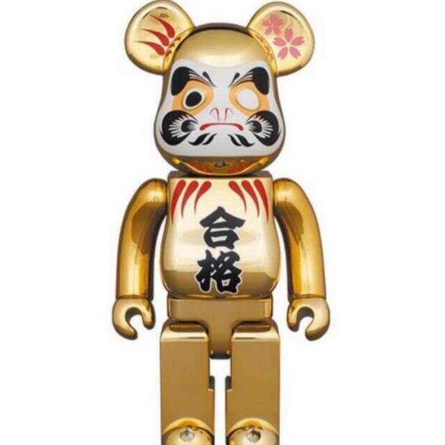 BE@RBRICK 達磨 合格 金メッキ 弐 400％ ベアブリック