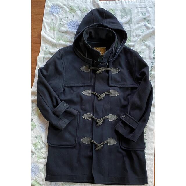 濃紺　ウール　ダッフルコート　L メンズのジャケット/アウター(ダッフルコート)の商品写真
