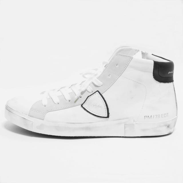PHILIPPE MODEL PARIS フィリップモデル メンズ　PRLU MA01 スニーカー 靴 イタリア正規品 新品 ブラックUSED加工