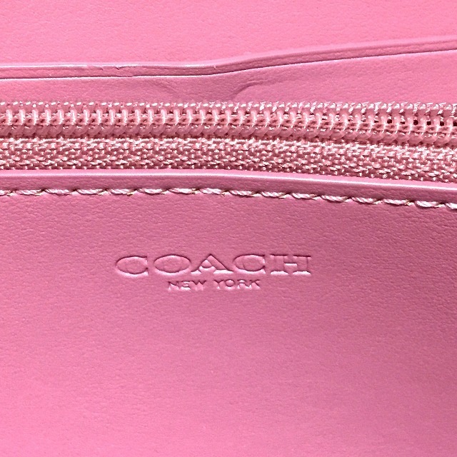 COACH(コーチ)のコーチ 長財布 54630 ベージュ×ピンク レディースのファッション小物(財布)の商品写真