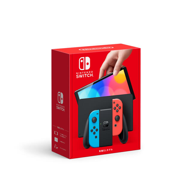 通常版色新品未開封Nintendo switch有機ELモデルネオンカラー 店舗印無し
