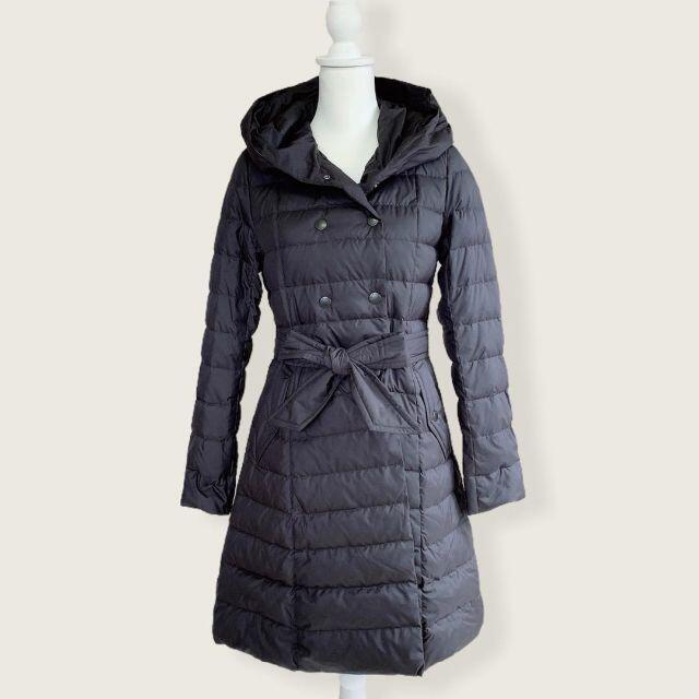 BURBERRY BLUE LABEL(バーバリーブルーレーベル)の極美品♡ブルーレーベルクレストブリッジ　ロングダウンコート　赤チェック　38 M レディースのジャケット/アウター(ダウンコート)の商品写真