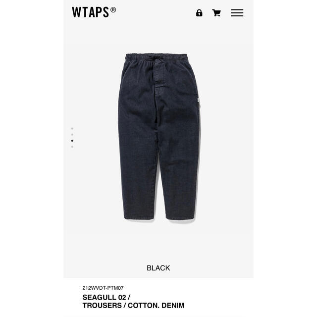 パンツWTAPS SEAGULL 02 TROUSERS COTTON DENIM