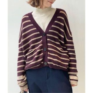 アパルトモンドゥーズィエムクラス(L'Appartement DEUXIEME CLASSE)のL'Appartement ロベルトコリーナ Border Cardigan(カーディガン)