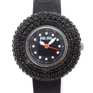 フォリフォリ(Folli Follie)のフォリフォリ 腕時計 - WF2P010ZS 黒(腕時計)