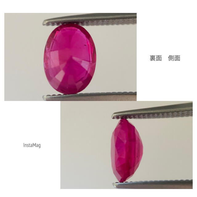 (M0104-3)『ミャンマーモゴック産天然ルビー  0.677ct