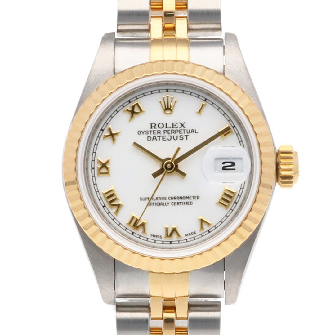 ROLEX ロレックス SS K18YG 腕時計 時計 オイスターパーペチュアル U番 1997年式 ローマ数字 デイトジャスト 69173 シルバー ゴールド レディース おしゃれ かわいい おすすめ ギフト プレゼント ステンレススチール K18イエローゴールドBIM送料無料