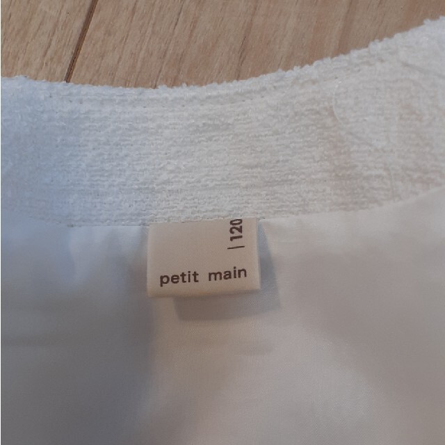 petit main(プティマイン)の卒園式★入学式　petitmineワンピース120cm キッズ/ベビー/マタニティのキッズ服女の子用(90cm~)(ドレス/フォーマル)の商品写真