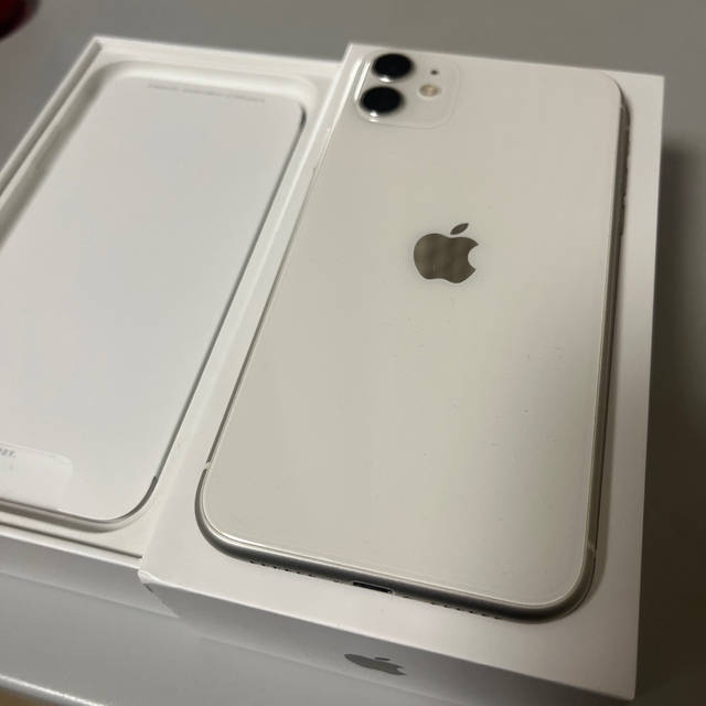 スマートフォン/携帯電話美品 iPhone11 SIMフリー ホワイト128GB