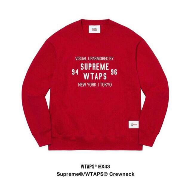 Supreme WTAPS Crewneck シュプリーム ダブルタップス 赤