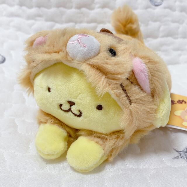 ポムポムプリン　まめぷちシリーズ　ねこ　マスコット　ぬいぐるみ　激レア