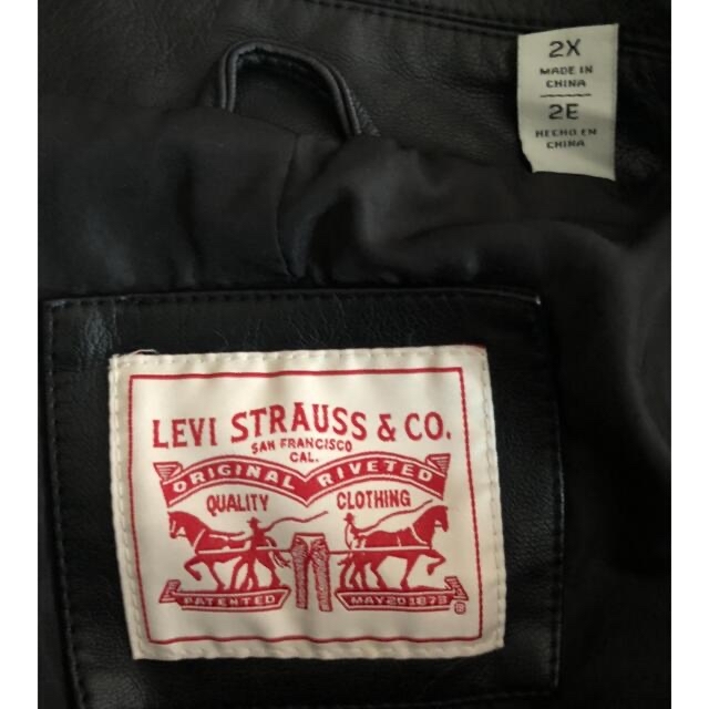 Levi's(リーバイス)のリーバイス　ライダース★レザージャケット　大きいサイズ レディースのジャケット/アウター(ライダースジャケット)の商品写真