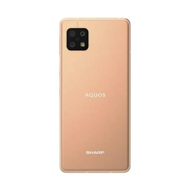 AQUOS(アクオス)のSHARP SH-M19 64GB ライトカッパー スマホ/家電/カメラのスマートフォン/携帯電話(スマートフォン本体)の商品写真