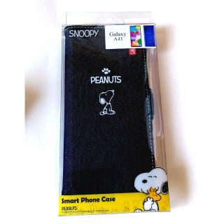 スヌーピー(SNOOPY)のGALAXY A41スヌーピー手帳型ケースカバーデニム(Androidケース)