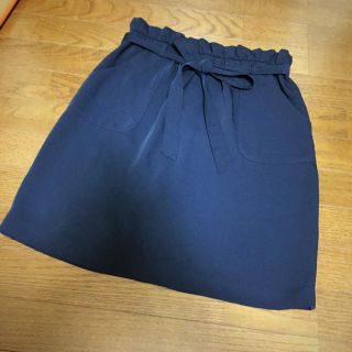 ビームス(BEAMS)のBEAMS美品リボンスカート大きいサイズ(ひざ丈スカート)