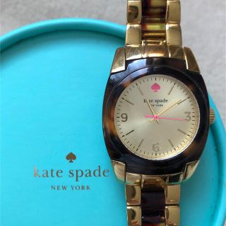 ケイトスペードニューヨーク(kate spade new york)の［中古］kate spade ゴールド×べっこう　腕時計(腕時計)