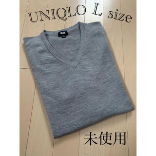 ユニクロ(UNIQLO)のUNIQLO ユニクロ　紳士服　グレーニット(その他)