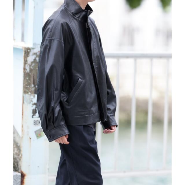 値下げ！OVER SLEEVE FAKE LEATHER JACKE  Mサイズ