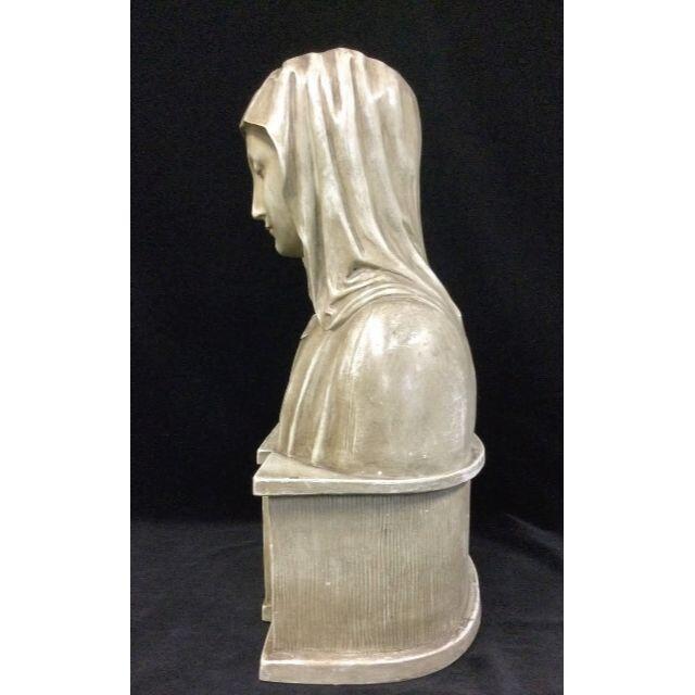 アンティークフランス マリア様の横顔と聖杯 ローズウッド 金彩彫刻