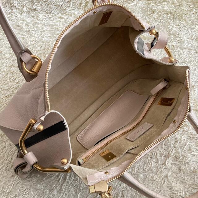 ください Chloe 本革 ハンドバッグ ピンクベージュの通販 by jun's