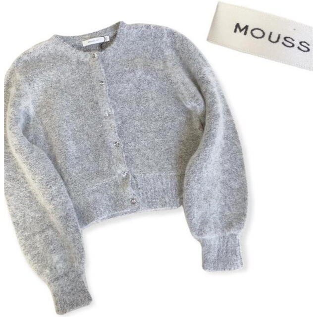 moussy(マウジー)のmoussy/MOUSSY MOHAIR MIX SHORT CARDIGAN レディースのトップス(カーディガン)の商品写真