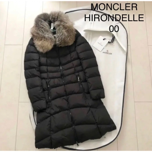 MONCLER - MONCLER HIRONDELLE イロンデール 00 レディース ブラックの MONCLER - MONCLER HIRONDELLE イロンデール 00 レディース ブラックの