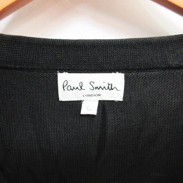 Paul Smith(ポールスミス)のポールスミス カーディガン ニット セーター 羽織り ブラック 黒 L メンズのトップス(カーディガン)の商品写真