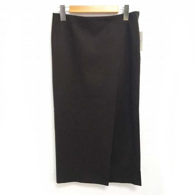 DEUXIEME CLASSE(ドゥーズィエムクラス)のドゥーズィエムクラス ウール タイトスカート ストレッチ ひざ丈 茶 36 レディースのスカート(ひざ丈スカート)の商品写真