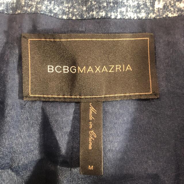 BCBGMAXAZRIA(ビーシービージーマックスアズリア)のbcbgmaxazria ジャケット　ジッパー　S-M ブルー　品番185 レディースのジャケット/アウター(ブルゾン)の商品写真