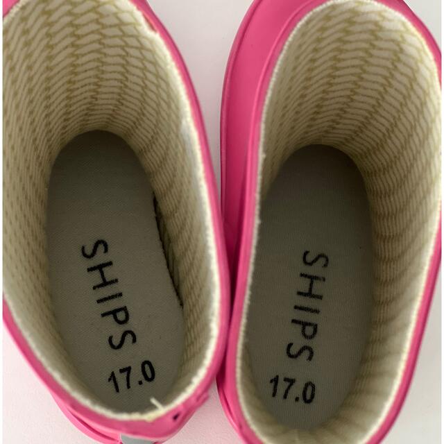 SHIPS KIDS(シップスキッズ)のシップス　レインブーツ　17cm キッズ/ベビー/マタニティのキッズ靴/シューズ(15cm~)(長靴/レインシューズ)の商品写真