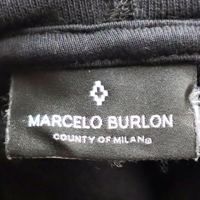 MARCELO MARCELO BURLON プルオーバーパーカー ブラックの通販 by BUBBLES's shop｜マルセロブロンならラクマ BURLON - マルセロバーロン 安い超激得