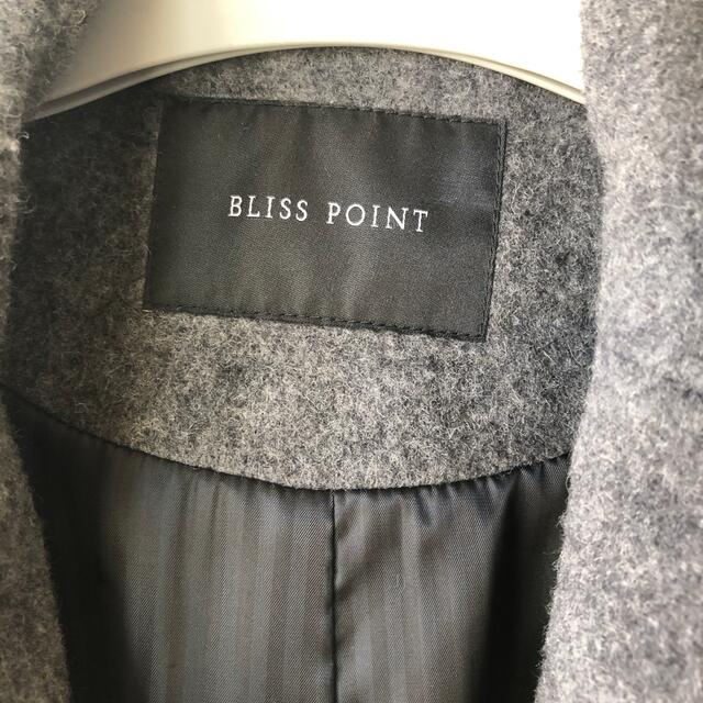 BLISS POINT(ブリスポイント)のBLISS POINT ブリスポイント　チェスターコート　S レディースのジャケット/アウター(チェスターコート)の商品写真
