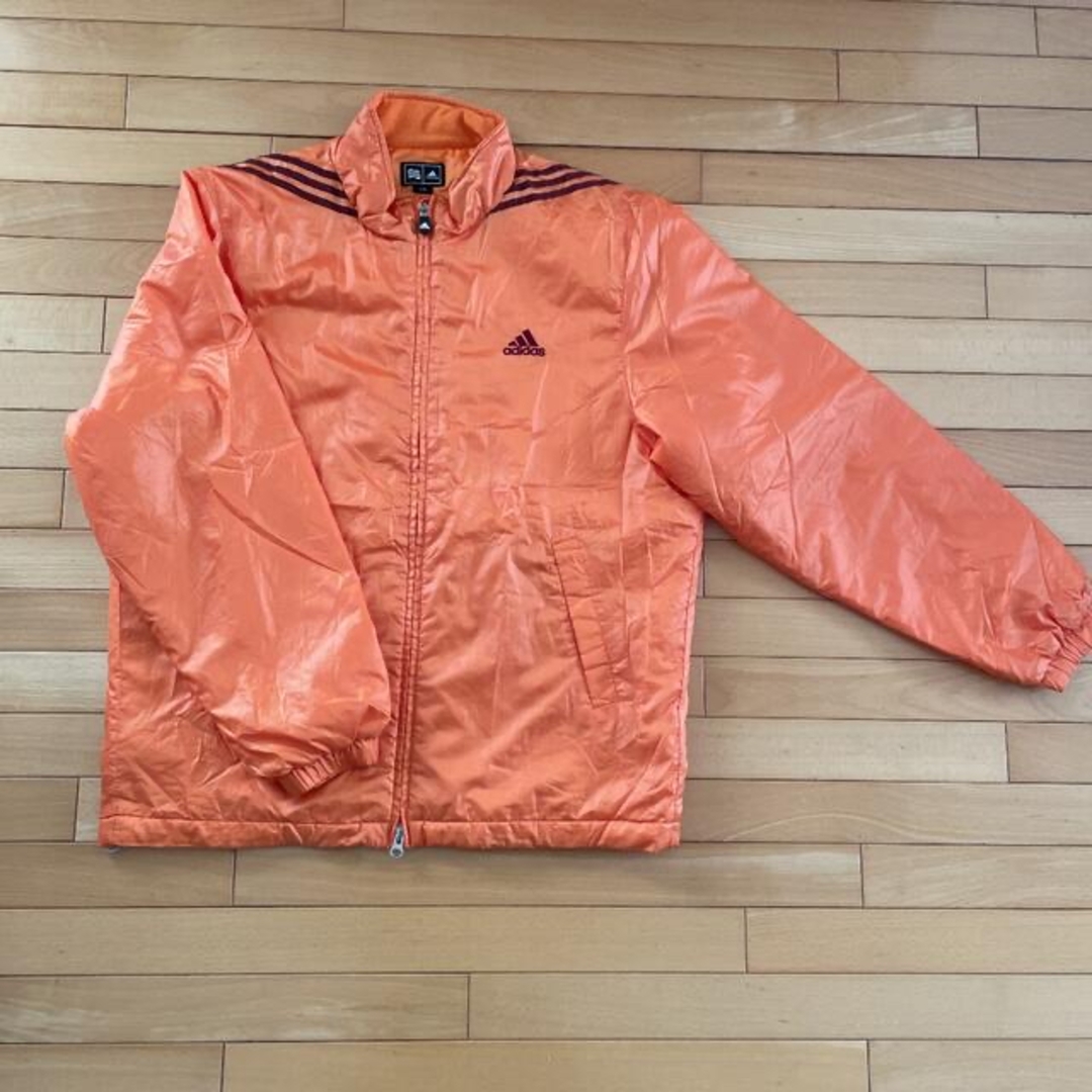 adidas(アディダス)の再値下げ　メンズadidas ジャンバー　L オレンジ メンズのジャケット/アウター(ナイロンジャケット)の商品写真