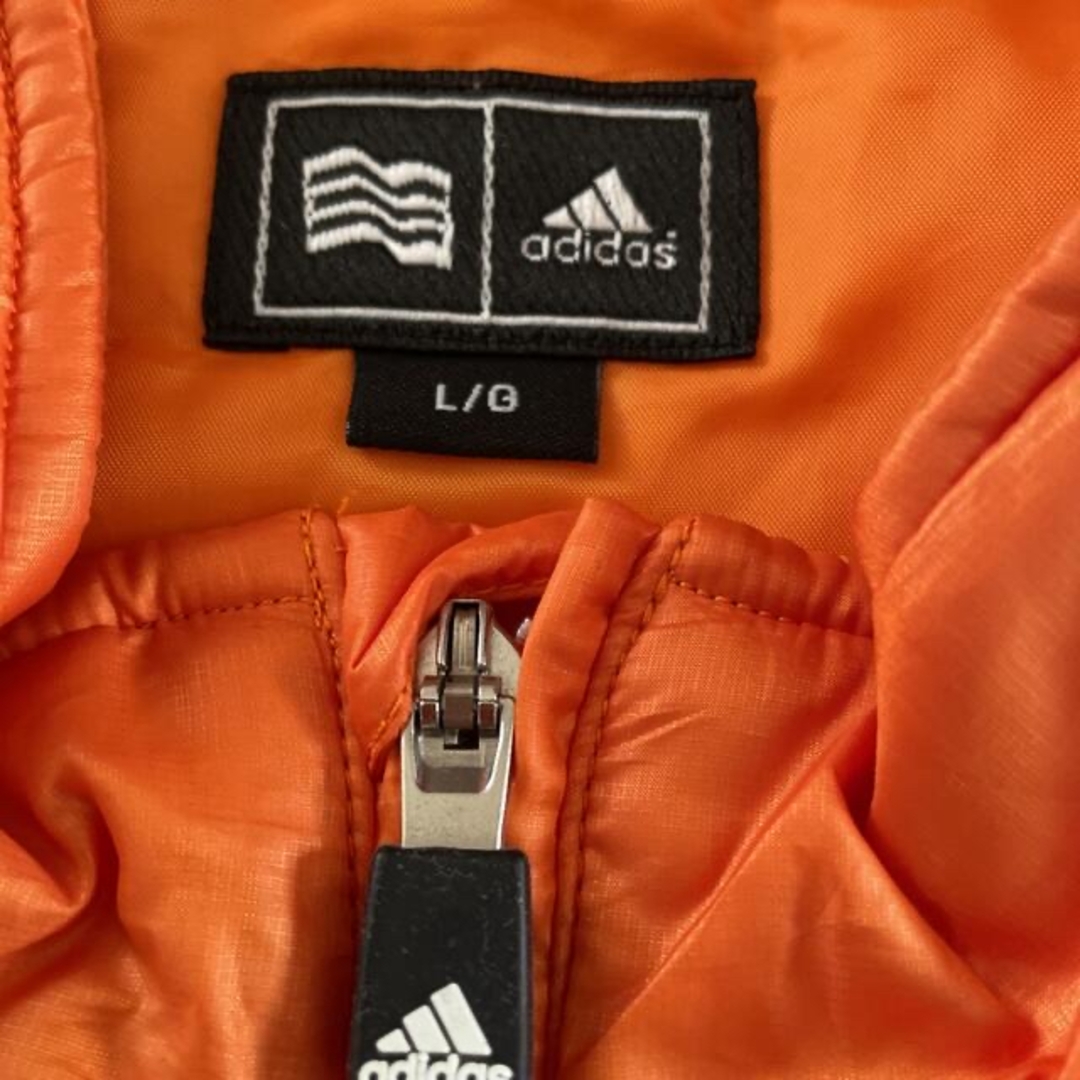 adidas(アディダス)の再値下げ　メンズadidas ジャンバー　L オレンジ メンズのジャケット/アウター(ナイロンジャケット)の商品写真
