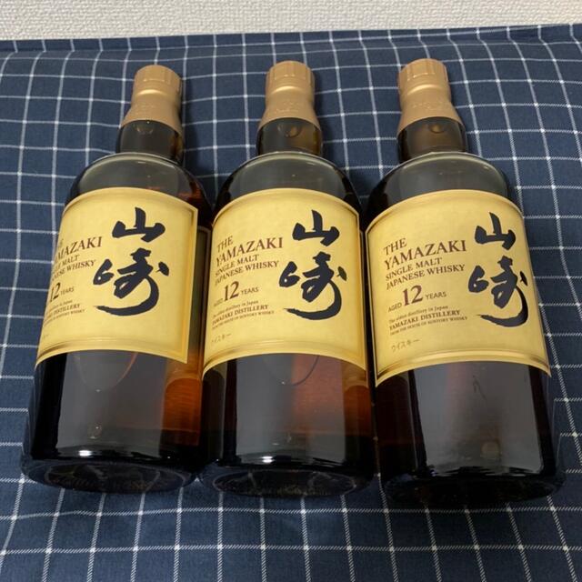 酒サントリー山崎12年3本セット新品