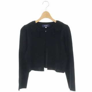 美品 M'S GRACY エムズグレイシー リブニット カーディガン ボレロ 美品 エムズグレイシー M'S GRACY リブ カーディガン ブラック