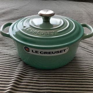 ルクルーゼ(LE CREUSET)の【ルクルーゼジャポン正規品】ココットロンド 20センチ クールミント(鍋/フライパン)