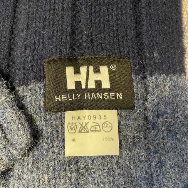 HELLY HANSEN(ヘリーハンセン)のウールマフラー　ヘリーハンセン　ブルー メンズのファッション小物(マフラー)の商品写真