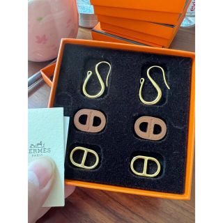 HERMES - 新品未使用 エルメス ピアス オーマイヨン ゴールドの HERMES - 新品未使用 エルメス ピアス オーマイヨン ゴールドの