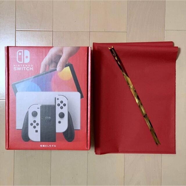 新品 Nintendo Switch 有機EL ホワイト 保証有 ラッピング袋付ゲームソフト/ゲーム機本体