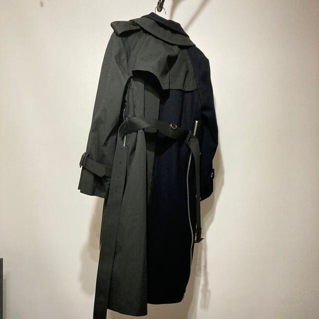 19aw sacai ショートトレンチコート