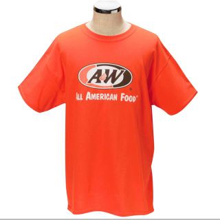 A&W Tシャツ オレンジ(Tシャツ/カットソー(半袖/袖なし))