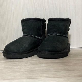 アグ(UGG)のUGG アグオーストラリア ムートンブーツ  BLACK 黒色 13.5cm(ブーツ)