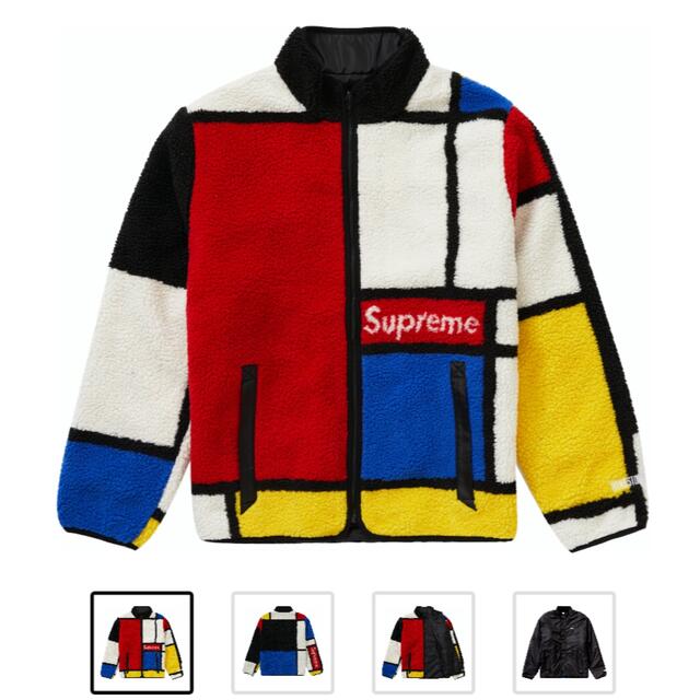 Supreme Colorblocked Fleece large Lジャケット/アウター