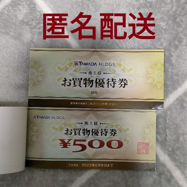 ショッピングヤマダ電機　株主優待　10000円分