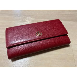 グッチ(Gucci)のGUCCI 長財布 レッド(財布)