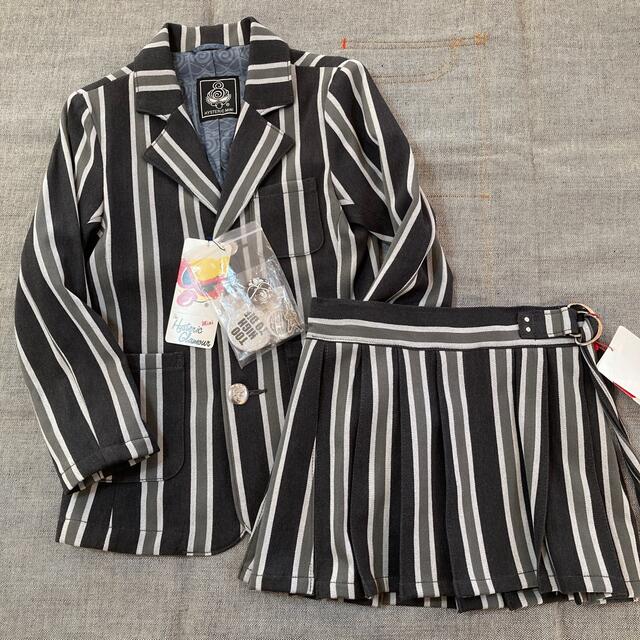 美品 100 ミルフィーユ 濃紺 スモッグワンピース 春夏物 お受験にも