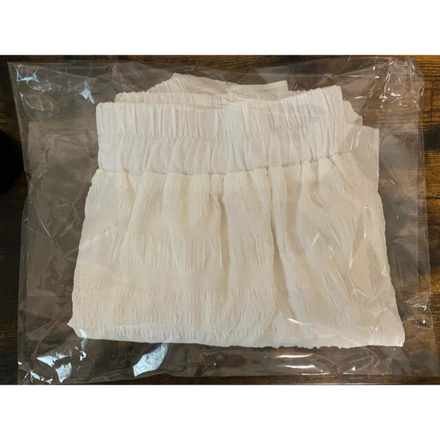 chi〜♡様専用　howdy.  docking skirt white レディースのスカート(ロングスカート)の商品写真