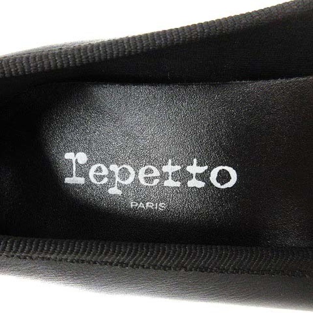 repetto(レペット)のレペット パンプス レザー 牛革 チャンキーヒール 39 24.7cm 黒 レディースの靴/シューズ(ハイヒール/パンプス)の商品写真