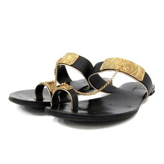 【美品】CASADEI GOLD CHAIN サンダル